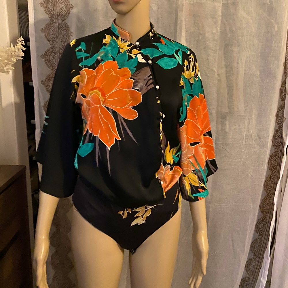 Zara floral bodysuit